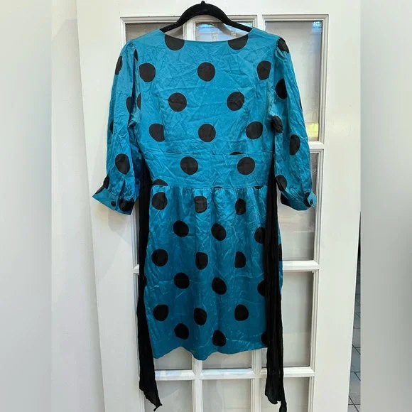 betsey johnson blue polka dot dress Betsey Johnson | Dresses | Betseyjohnson Blue Polka Dot Cocktail Seen On  Glee